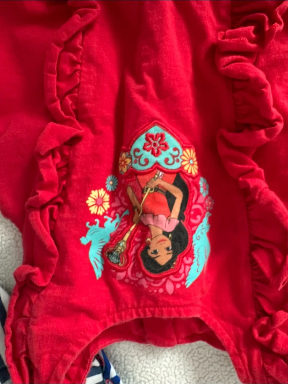 Girls' Red Floral Princess Elena from Elena of Avalor! Dress - Disney